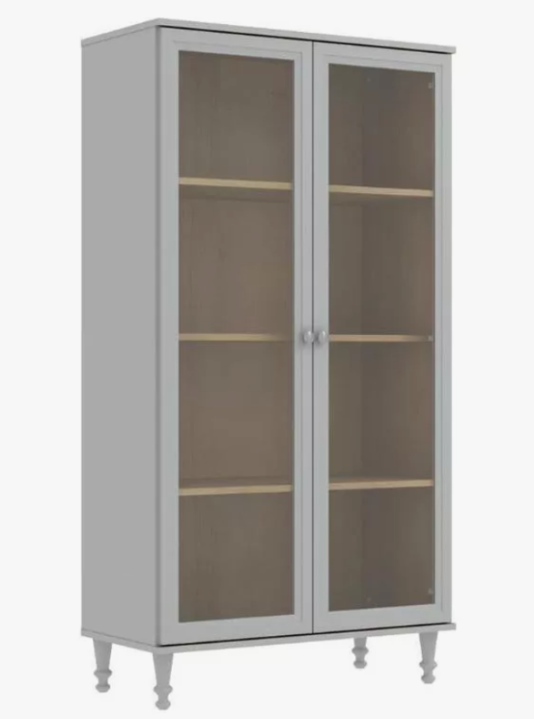 Cristaleira Ditália 2 Portas Vd E-957 - Cinza