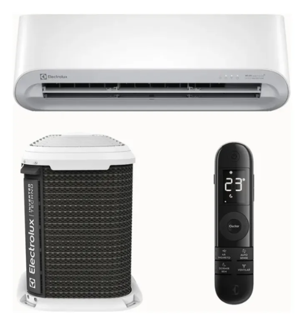 Ar Condicionado Split Hw Electrolux Color Wifi Inverter 18.000 Btus Q/f Branco