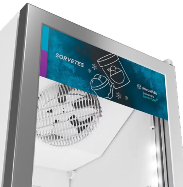 Freezer Expositor Vertical Metalfrio 337 Litros Porta De Vidro - Branco - Image 2