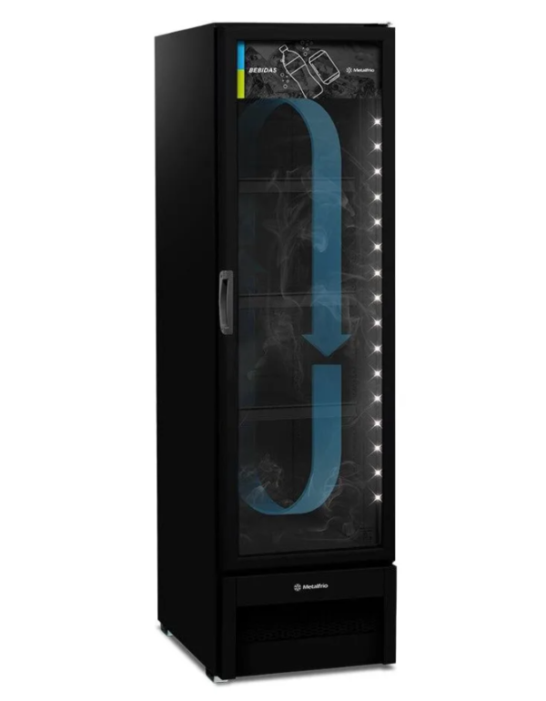Freezer E Expositor Metalfrio 337 Litros Inverter Preto Vf28 220v Preto