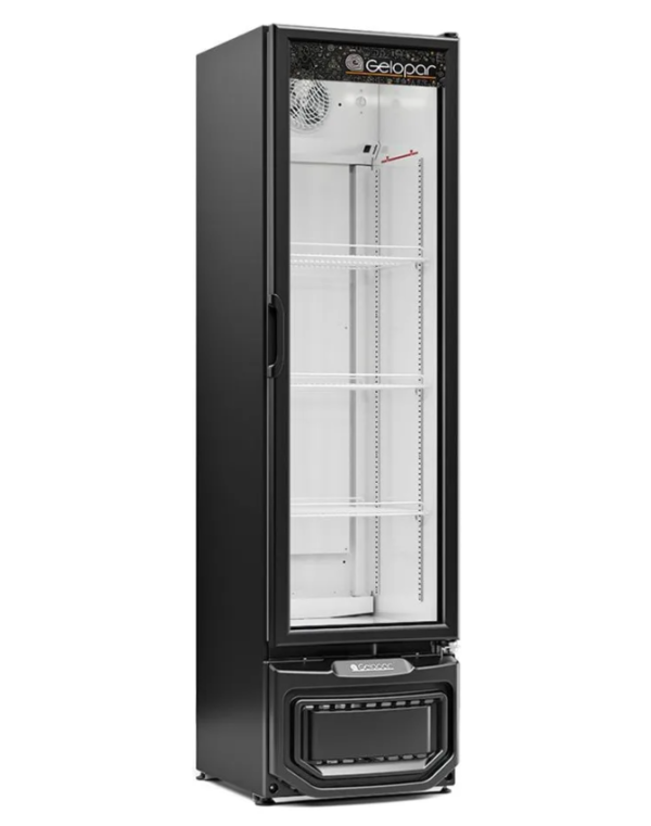 Freezer Vertical Expositor Gptu230 Preto 228 Litros Turmalina 127v Gelopar Preto
