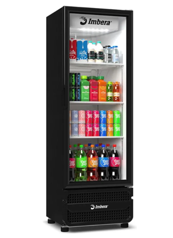 Freezer Vertical Expositor Vrs16 Preto 453 Litros Inverter Bivolt Imbera Preto