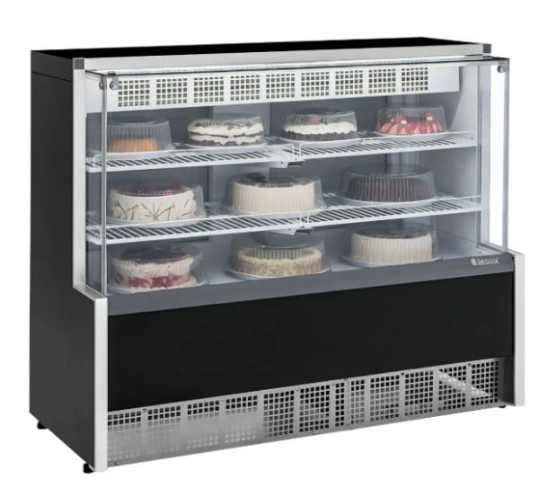 Balcão 1,40m Expositor Refrigerado Gelopar Gpea-140r Estilo De Vidro Reto