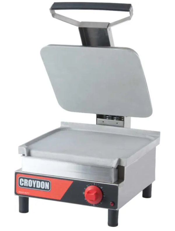 Chapa Elétrica Simples Com Prensa Lisa Sasl Croydon Cinza 2.500 W