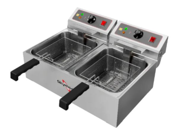 Fritadeira Elétrica 10 L 2 Cubas Skymsen Fed-20-n 220v